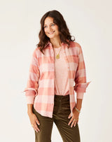 Fairbanks Supersoft Shirt: Lt. Henna Check - FINAL SALE
