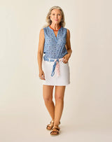 Dylan Tank: Navy Garden - FINAL SALE