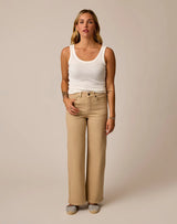 Audrey Wide Leg: Sand