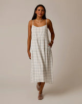 Jacey Textured Dress: Crosscheck