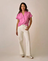 Elliott Voile Top: Light Violet