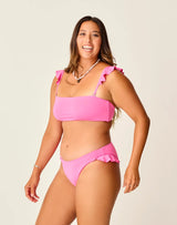 Bev Ruffle Bottom: Hot Pink - FINAL SALE