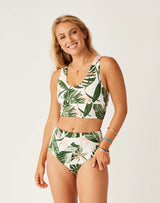 Erin Reversible Bottom: Tropical/Cilantro - FINAL SALE