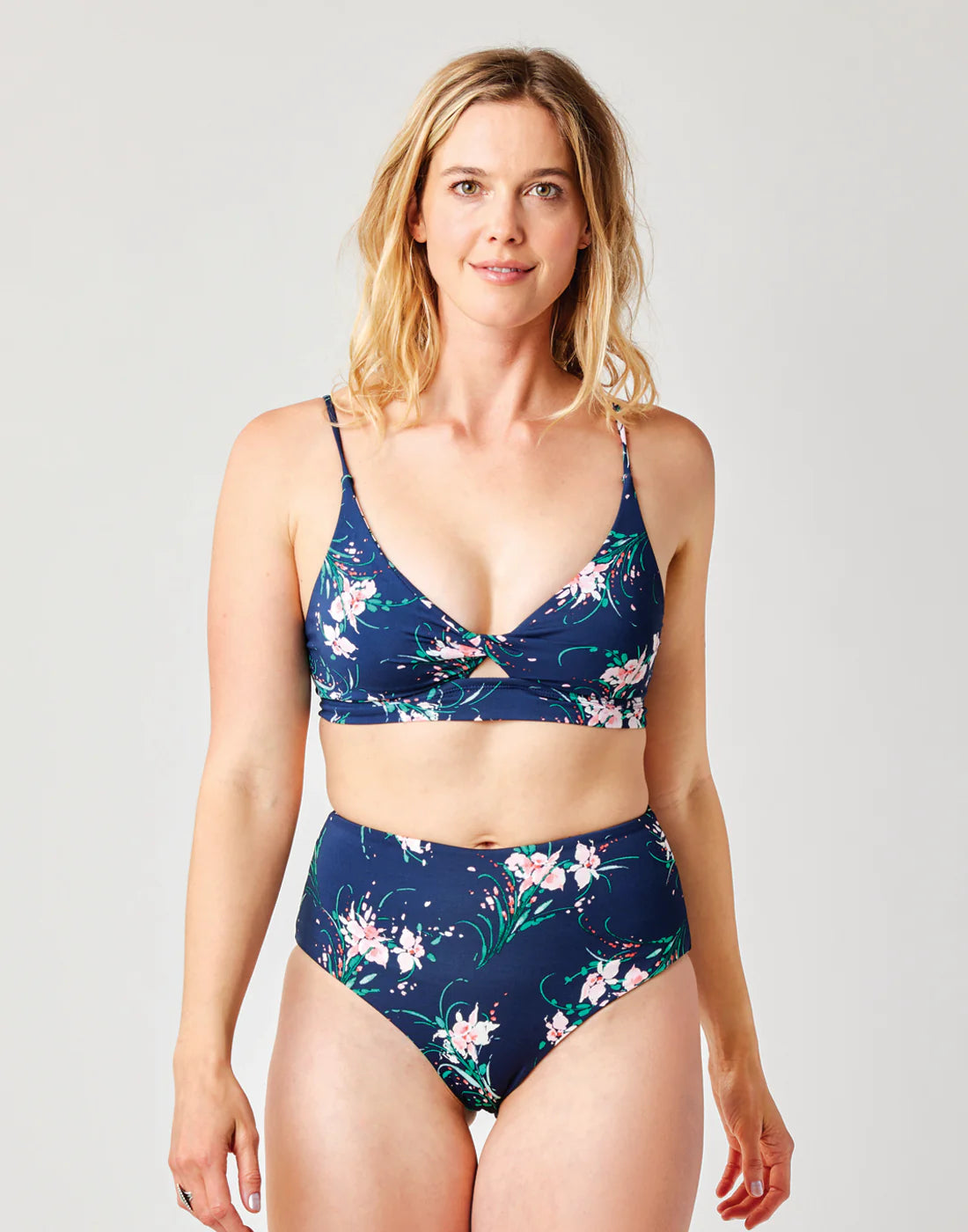 Erin Reversible Bottom: Bouquet/Fern - FINAL SALE