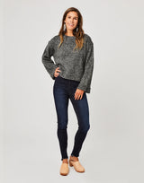 Estes Crop Sweater: Black - FINAL SALE