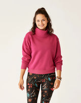 Lennox Fleece Top: Raspberry - FINAL SALE