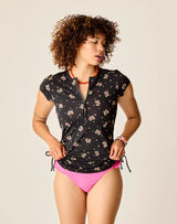 Dawson Rashguard: Black Floret - FINAL SALE
