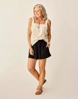 Liv Stitched Top: Birch Texture - FINAL SALE