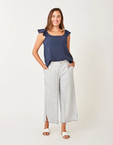 Corrine Top: Navy - FINAL SALE