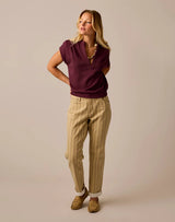 Cate Pullover: Sangria