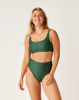 Lani Pocket Compression Bottom: Cilantro - FINAL SALE