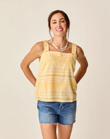 Liv Stitched Top: Passion Texture - FINAL SALE