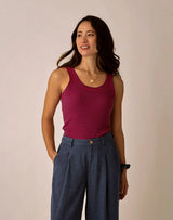 Ever Rib Tank: July Stripe