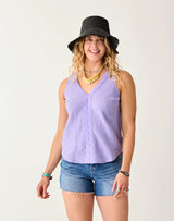 Kayla Gauze Tank: Tulip - FINAL SALE