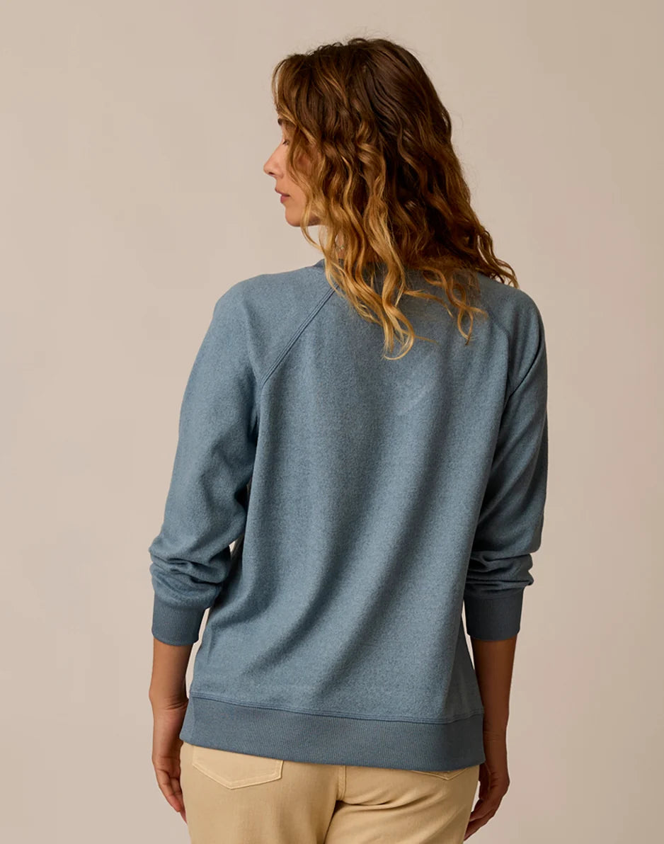 Alena Supersoft Top: Blue Mirage Heather