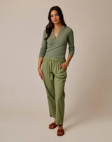 Ada Poplin Pant: Fatigue