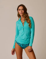 Cruz Rashguard: Aquamarine
