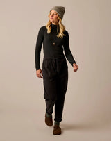 Lea Tissue Turtleneck: Black