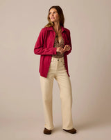Fairbanks Supersoft Shirt: Deep Rouge Heather