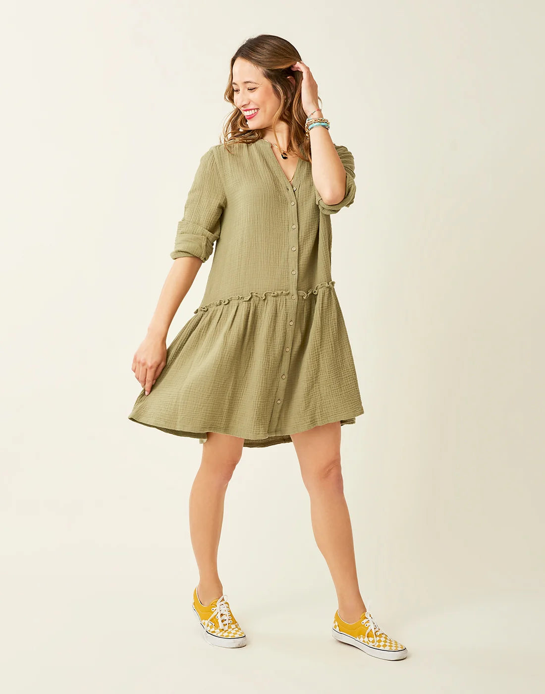 Blair Dress: Olive - FINAL SALE