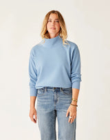 Lennox Fleece Top: Storm - FINAL SALE
