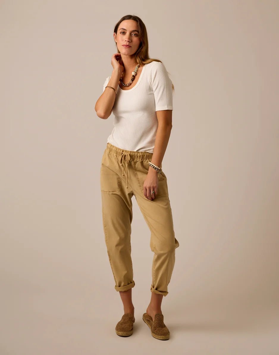 Asher Rib Top: Cloud