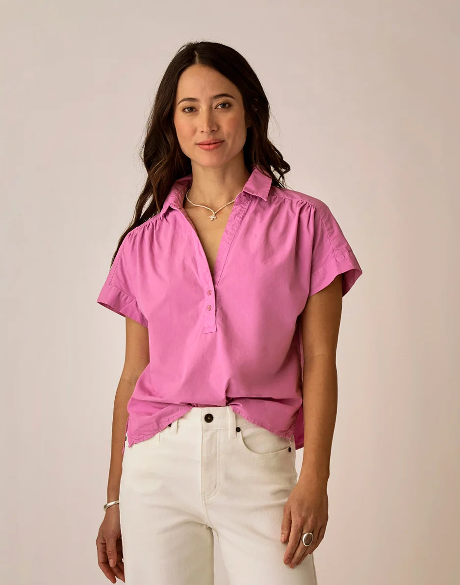 Elliott Voile Top: Light Violet