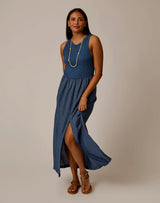 Lark Linen Dress: Captain Chambray