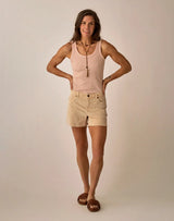Ever Rib Tank: Crema Stripe