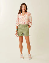 Journey Twill Short: Olive - FINAL SALE