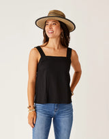 Liv Textured Top: Black - FINAL SALE