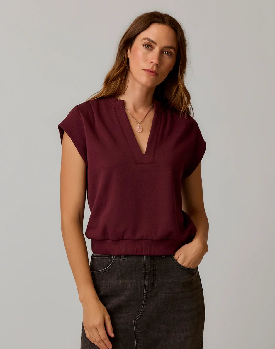 Cate Pullover: Sangria