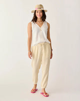 Calista Gauze Pant: Dogwood - FINAL SALE
