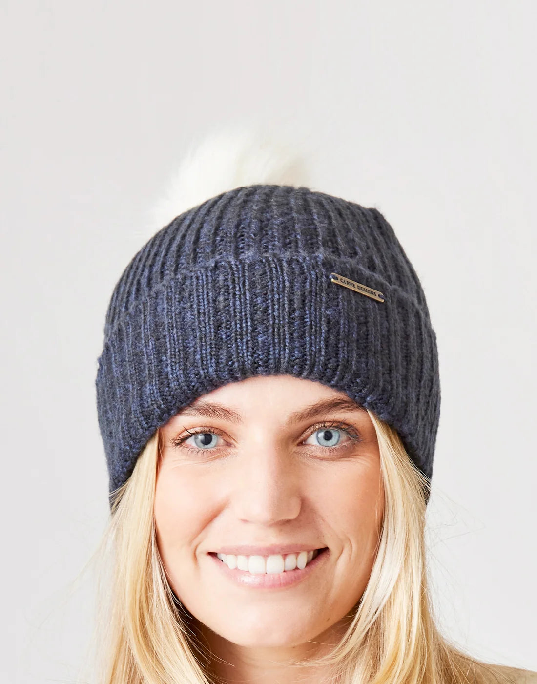 Lucy Beanie: Navy Heather - FINAL SALE