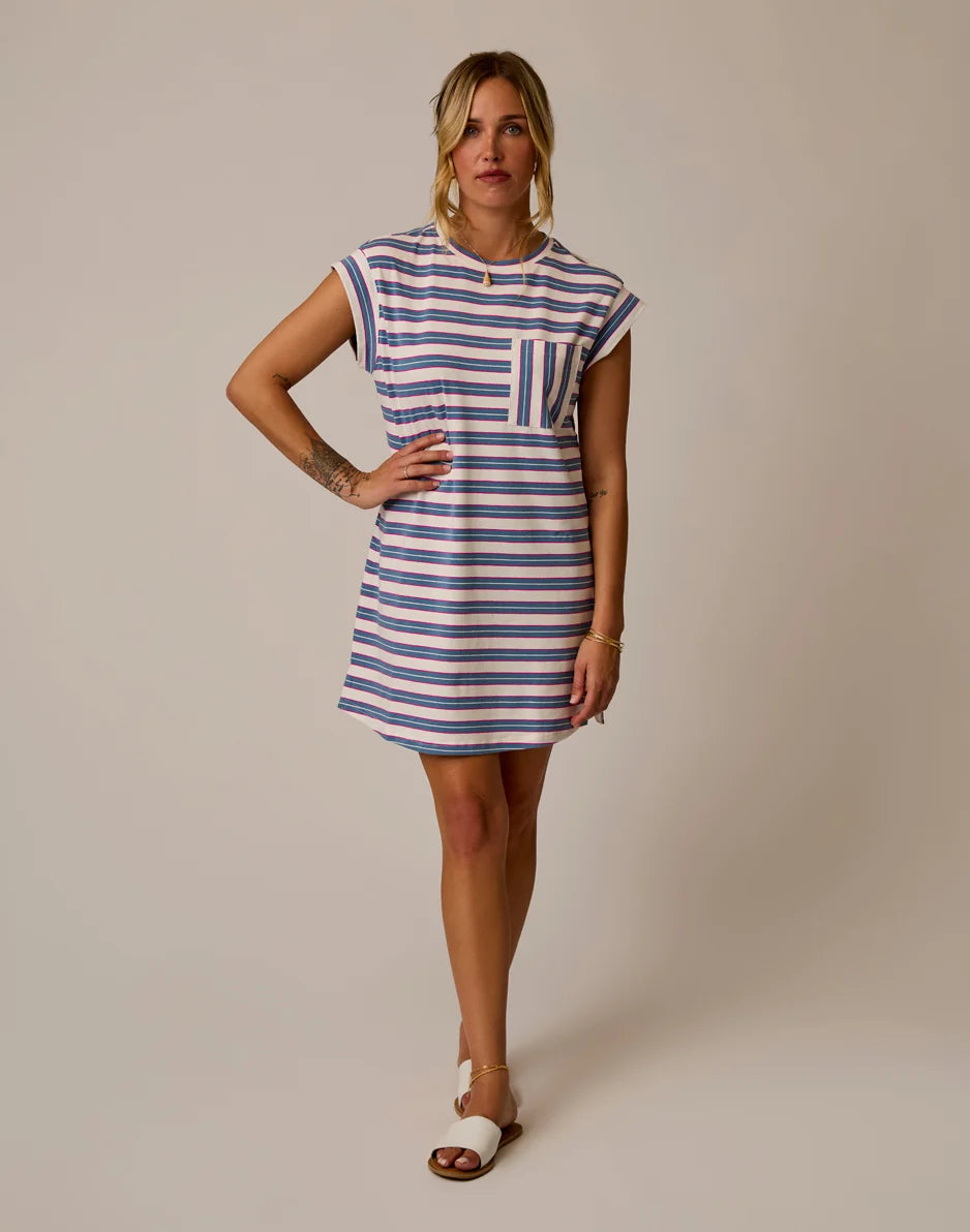 Cosmo Dress: Captain Rose Stripe
