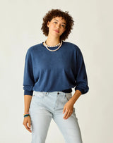 Anneke Supersoft Dolman: Navy Heather - FINAL SALE