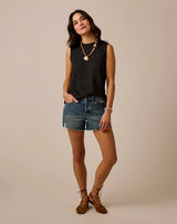 Larisa Hemp Tank: Black
