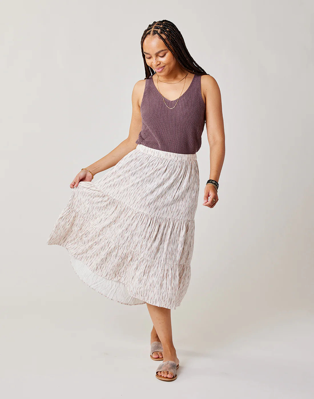 Grace Skirt: Madrid Print - FINAL SALE