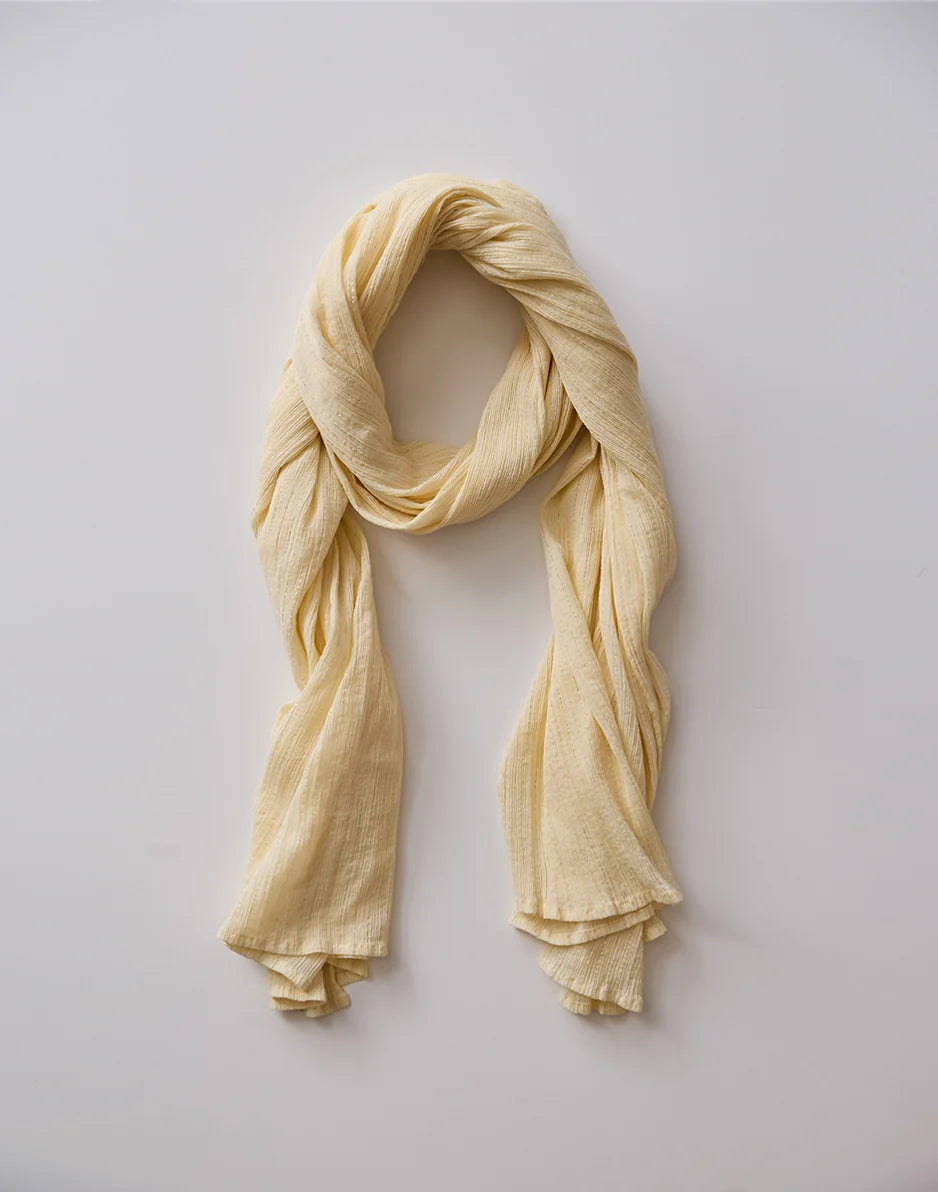 Dylan Gauze Sarong: Birch Lurex