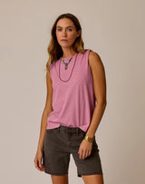 Larisa Hemp Tank: Rose Quartz