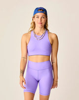 Lucie 8" Compression Short: Aster - FINAL SALE