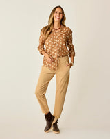 Dylan Gauze Tunic: Rum Feather